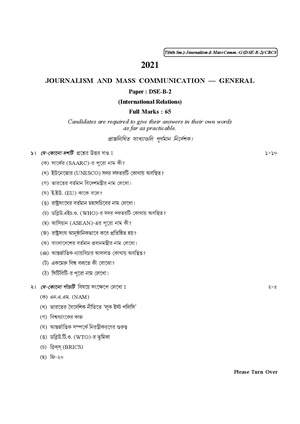 CU-2021 B.A. (General) Journalism Semester-VI Paper-DSE-B-2 QP.pdf