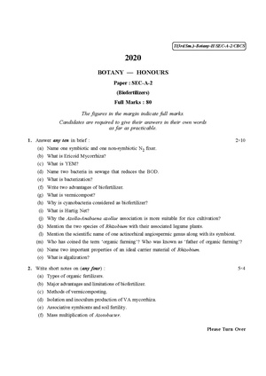 CU-2020 B.Sc. (Honours) Botany Semester-III Paper-SEC-A-2 QP.pdf