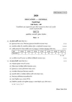 CU-2020 B.A. (General) Education Part-III Paper-IV (Set-1) QP.pdf