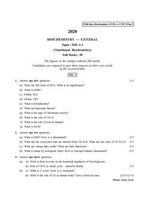 CU-2020 B.Sc. (General) Biochemistry Semester-V Paper-DSE-2A-1 QP.pdf