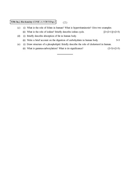 File:CU-2020 B.Sc. (General) Biochemistry Semester-V Paper-DSE-2A-1 QP.pdf