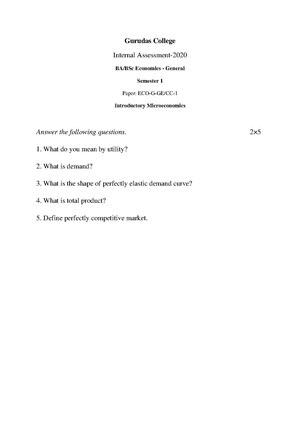 GC-2020 B.A. B.Sc. (General) Economics Semester-I Paper-CC-1 IA QP.pdf