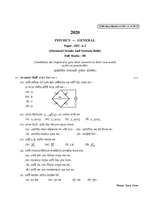 CU-2020 B.Sc. (General) Physics Semester-V Paper-SEC-A-2 QP.pdf
