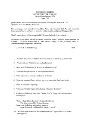 GC-2021 B.A. (Honours) English Semester-IV Paper-CC-8 IA QP.pdf