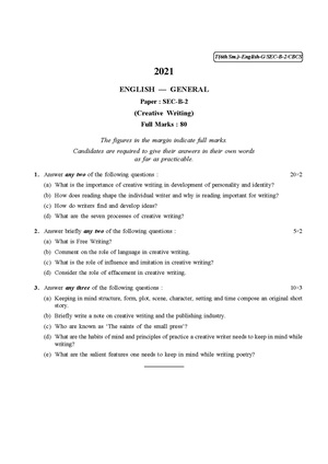 CU-2021 B.A. (General) English Semester-VI Paper-SEC-B-2 QP.pdf