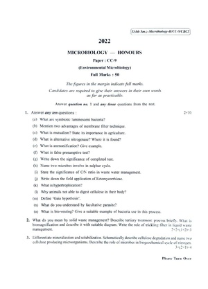 CU-2022 B.Sc. (Honours) Microbiology Semester-4 Paper-CC-9 QP.pdf