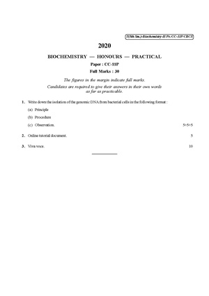 CU-2020 B.Sc. (Honours) Biochemistry Semester-V Paper-CC-11P Practical QP.pdf