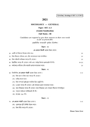 CU-2021 B.A. (General) Sociology Semester-3 Paper-SEC-A-2 QP.pdf