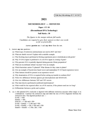 CU-2021 B.Sc. (Honours) Microbiology Semester-IV Paper-CC-10 QP.pdf