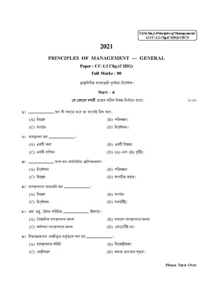CU-2021 B. Com. (Honours & General) Principles of Management Semester-1 Paper-CC-1.2 CHG QP.pdf