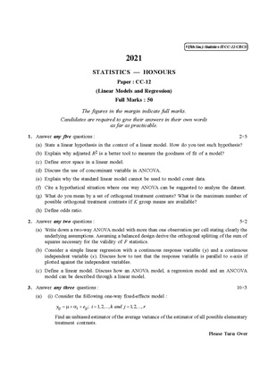 CU-2021 B.Sc. (Honours) Statistics Semester-5 Paper-CC-12 QP.pdf