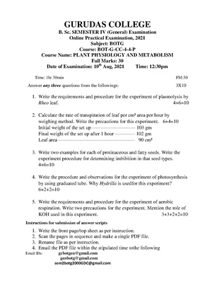 GC-2021 B.Sc. (General) Botany Semester-IV Paper-CC-4P Practical QP.pdf