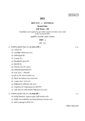 CU-2021 B.Sc. (General) Botany Part-II Paper-II QP.pdf
