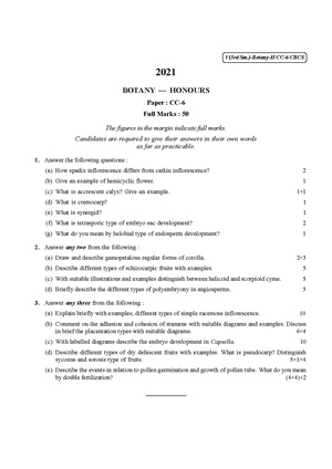 CU-2021 B.Sc. (Honours) Botany Semester-3 Paper-CC-6 QP.pdf