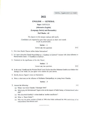 CU-2022 B.A. (General) English Semester-4 Paper-LCC-L2-1 QP.pdf