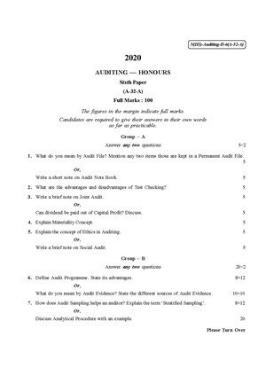 CU-2020 B. Com. (Honours) Auditing Part-III Paper-VI QP.pdf