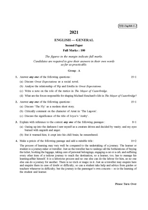 CU-2021 B.A. (General) English Part-II Paper-II QP.pdf