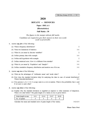 CU-2020 B.Sc. (Honours) Botany Semester-V Paper-DSE-A-1 QP.pdf