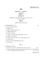 CU-2020 B.Sc. (General) Zoology Part-III Paper-IV Group-A (Set-1) QP.pdf