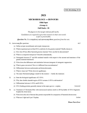 CU-2021 B.Sc. (Honours) Microbiology Part-III Paper-V (Group-A) QP.pdf