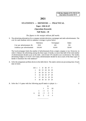 CU-2021 B.Sc. (Honours) Statistics Semester-5 Paper-DSE-B-1P (Operations Research) QP.pdf