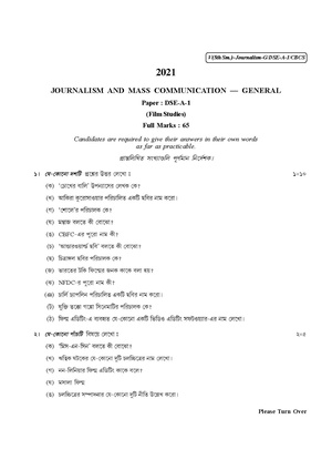 CU-2021 B.A. (General) Journalism Semester-5 Paper-DSE-A-1 QP.pdf