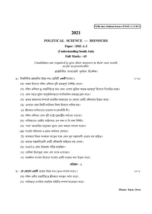 CU-2021 B.A. (Honours) Political Science Semester-5 Paper-DSE-A-2 QP.pdf