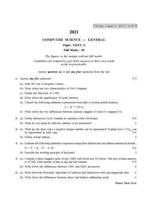 CU-2021 B.Sc. (General) Computer Science Semester-3 Paper-CC3-GE3 QP.pdf