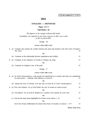 CU-2021 B.A. (Honours) English Semester-1 Paper-CC-2 QP.pdf