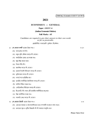 CU-2021 B.A. B.Sc. (General) Economics Semester-IV Paper-CC4-GE4 QP.pdf