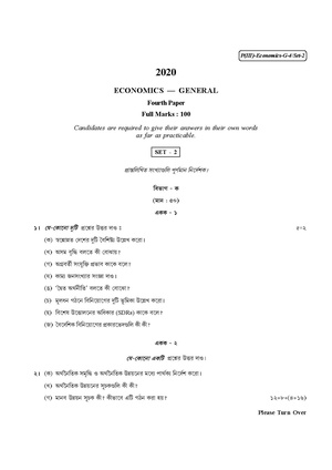 CU-2020 B.A. B.Sc. (General) Economics Part-III Paper-IV (Set-2) QP.pdf