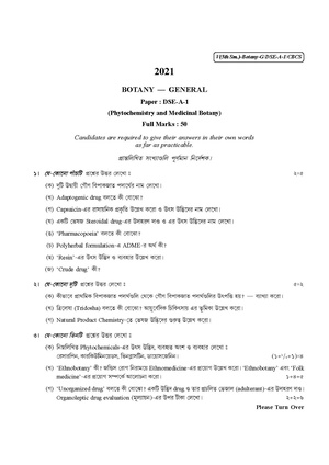 CU-2021 B.Sc. (General) Botany Semester-5 Paper-DSE-A-1 QP.pdf