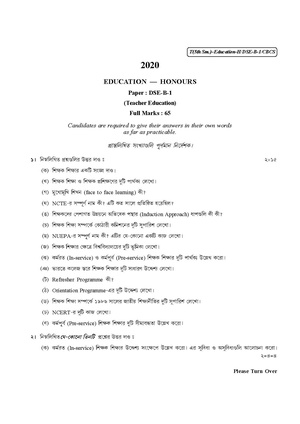 CU-2020 B.A. (Honours) Education Semester-V Paper-DSE-B-1 QP.pdf