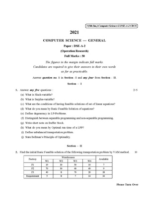 CU-2021 B.Sc. (General) Computer Science Semester-5 Paper-DSE-A-2 QP.pdf