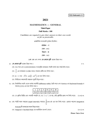 CU-2021 B.Sc. (General) Mathematics Part-II Paper-III QP.pdf