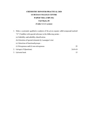 CU-2020 B.Sc. (Honours) Chemistry Part-III Paper-VIIIA Practical QP.pdf