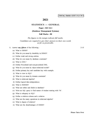 CU-2021 B.Sc. (General) Statistics Semester-IV Paper-SEC-B-1 QP.pdf