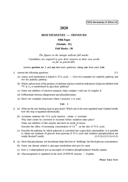 File:CU-2020 B.Sc. (Honours) Biochemistry Part-III Paper-V (Module-IX) QP.pdf