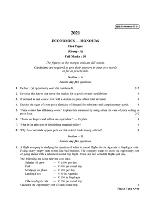 CU-2021 B.A. B.Sc. (Honours) Economics Part-I Paper-IA QP.pdf