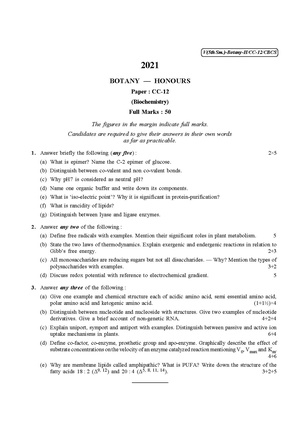 CU-2021 B.Sc. (Honours) Botany Semester-5 Paper-CC-12 QP.pdf
