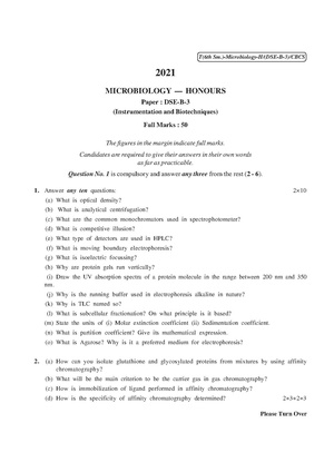 CU-2021 B.Sc. (Honours) Microbiology Semester-VI Paper-DSE-B-3 QP.pdf