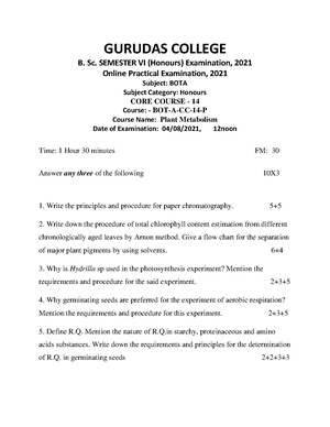 GC-2021 B.Sc. (Honours) Botany Semester-VI Paper-CC-14P Practical QP.pdf