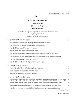 CU-2021 B.Sc. (General) Botany Semester-VI Paper-DSE-B-3 QP.pdf