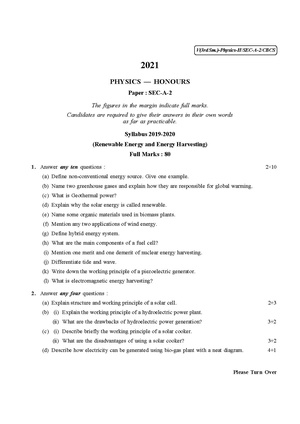 CU-2021 B.Sc. (Honours) Physics Semester-3 Paper-SEC-A-2 QP.pdf