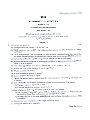 CU-2022 B.A. B.Sc. (Honours) Economics Semester-2 Paper-CC-3 QP.pdf
