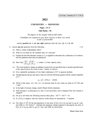 CU-2021 B.Sc. (Honours) Chemistry Semester-3 Paper-CC-5 QP.pdf