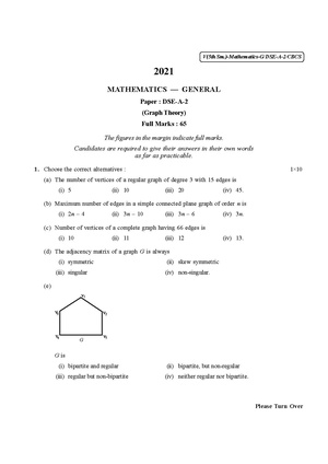 CU-2021 B.Sc. (General) Mathematics Semester-5 Paper-DSE-A-2 QP.pdf