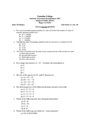 GC-2021 B.Sc. (General) Chemistry Semester-I Paper-CC1-GE1 IA QP.pdf