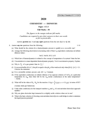 CU-2020 B.Sc. (Honours) Chemistry Semester-III Paper-CC-5 QP.pdf