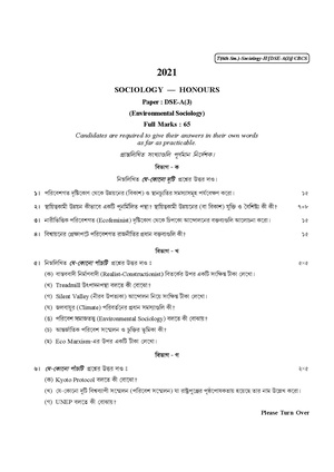 CU-2021 B.A. (Honours) Sociology Semester-VI Paper-DSE-A-3 QP.pdf